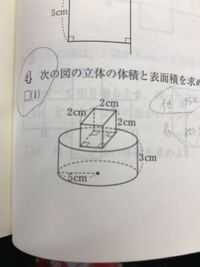 中1数学図形です 表面積を求めているのですが 解説を見ると 立方体の Yahoo 知恵袋
