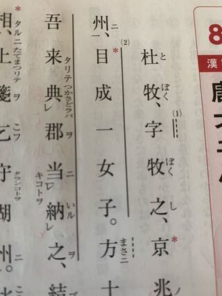 漢文の送り仮名の付け方について質問です。傍線部（2）に訓点をつけよという問... - Yahoo!知恵袋
