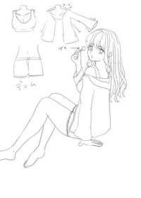 線画ですが よろしければイラストの添削をお願いします 着て Yahoo 知恵袋