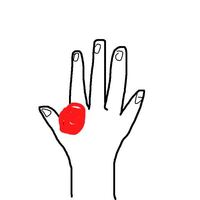 右手の人差し指と親指の間が痛いです この絵のところら辺です 痛いと言っても Yahoo 知恵袋
