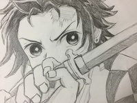 この絵の元画像をさがしています 少し前に描いた 鬼滅の刃の炭治郎 Yahoo 知恵袋