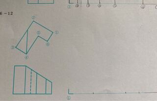 基礎製図検定問題集の問題なのですがこの展開図の答えが分かりません 教えて欲 Yahoo 知恵袋