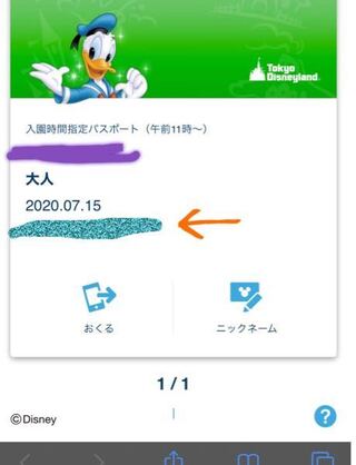 先日ディズニーチケットを買ったのですが 日付の下部分 青い所 の数字を隠さ Yahoo 知恵袋