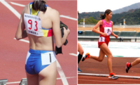 女子陸上で着用されるユニフォームは、短距離走では肌の露出が多いビキニのようなもので、一方、マラソン等の長距離走ではそれ（肌の露出）が少ない短パン系のものである場合が多いようですが、 その理由は何でしょうか。
前者（短距離走）については、できるだけ身に着けるものの面積、重量を少なくすることで、極力空気抵抗を受けず、軽量にして、スピードの向上を図るのを目的に、そのようにする（肌の露出が多いビキ...