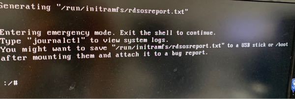 Linux起動時にこのような表示が出ます パソコンに疎くま Yahoo 知恵袋