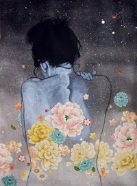この絵を描いた画家の名前を教えてください 宇宙星銀河夜花女性女の子アートア Yahoo 知恵袋