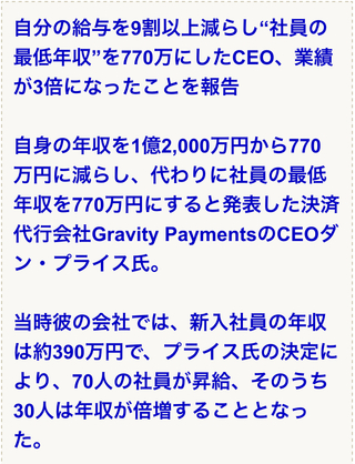 給料を倍にしたら業績が三倍になった会社があるそうですが これやらない日本の Yahoo 知恵袋