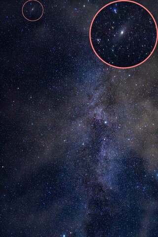 画像左にある で囲った星はアンドロメダ銀河の可能性があるってことはあります Yahoo 知恵袋