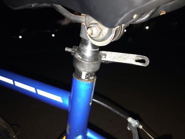 サドルあげたいのですが錆かしらないが上がりませんどうすればよいで 