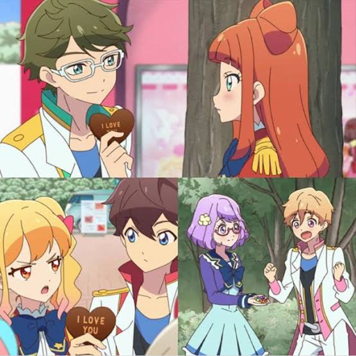 アイカツスターズのカップル - 結城すばる↔虹野ゆめ五十嵐望↔↔双葉