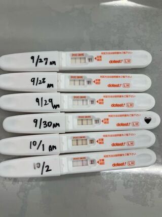 初めて排卵検査薬を使用してみました 1日の午後に排卵済と考 Yahoo 知恵袋