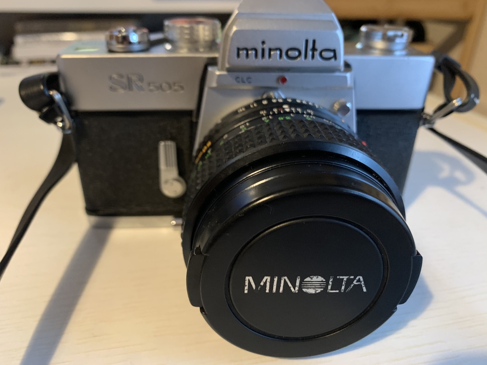 ミノルタ SR505 フィルムカメラ オールドレンズ付 超超貴重品 昭和