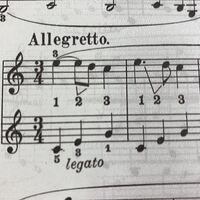 この音符の下のくの字ってどういう意味ですか あと Allegrett Yahoo 知恵袋