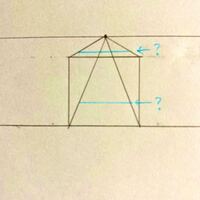 １点透視図法における正方形の奥行きの導き方について パースについて勉 Yahoo 知恵袋