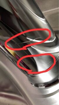 メッキの擦り傷について質問です メッキの傷を消す又は目立た Yahoo 知恵袋