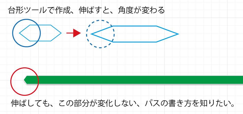 イラストレーターで 添付図にように 伸ばす 拡大 縮小しても 角の部分 角 Yahoo 知恵袋