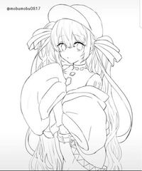 みなさんだったら何色で塗りますか 服 髪 フリー線画です Yahoo 知恵袋