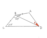 中学数学 図形の問題です 四角形abcdがあり Ab 角abd 35 Yahoo 知恵袋