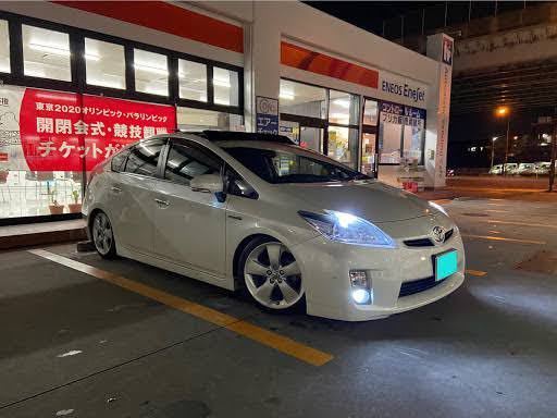 プリウス30系前期Sツーリングの車高をこのぐらい落としたいの プリウス30系前期Sツーリングの車高をこのぐらい落としたいの