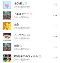 Lineミュージックでofficial髭男dismと調べてみると Yahoo 知恵袋