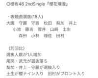 櫻坂46の2ndシングル 公式のフォーメーションも曲のタイトルも Yahoo 知恵袋