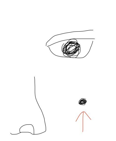 この位置のホクロは泣きぼくろじゃないですよね 泣きぼくろは目の下にあ Yahoo 知恵袋