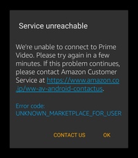 Amazonプライムビデオを使いたいのですがアプリを開くと英語の文の画面に Yahoo 知恵袋