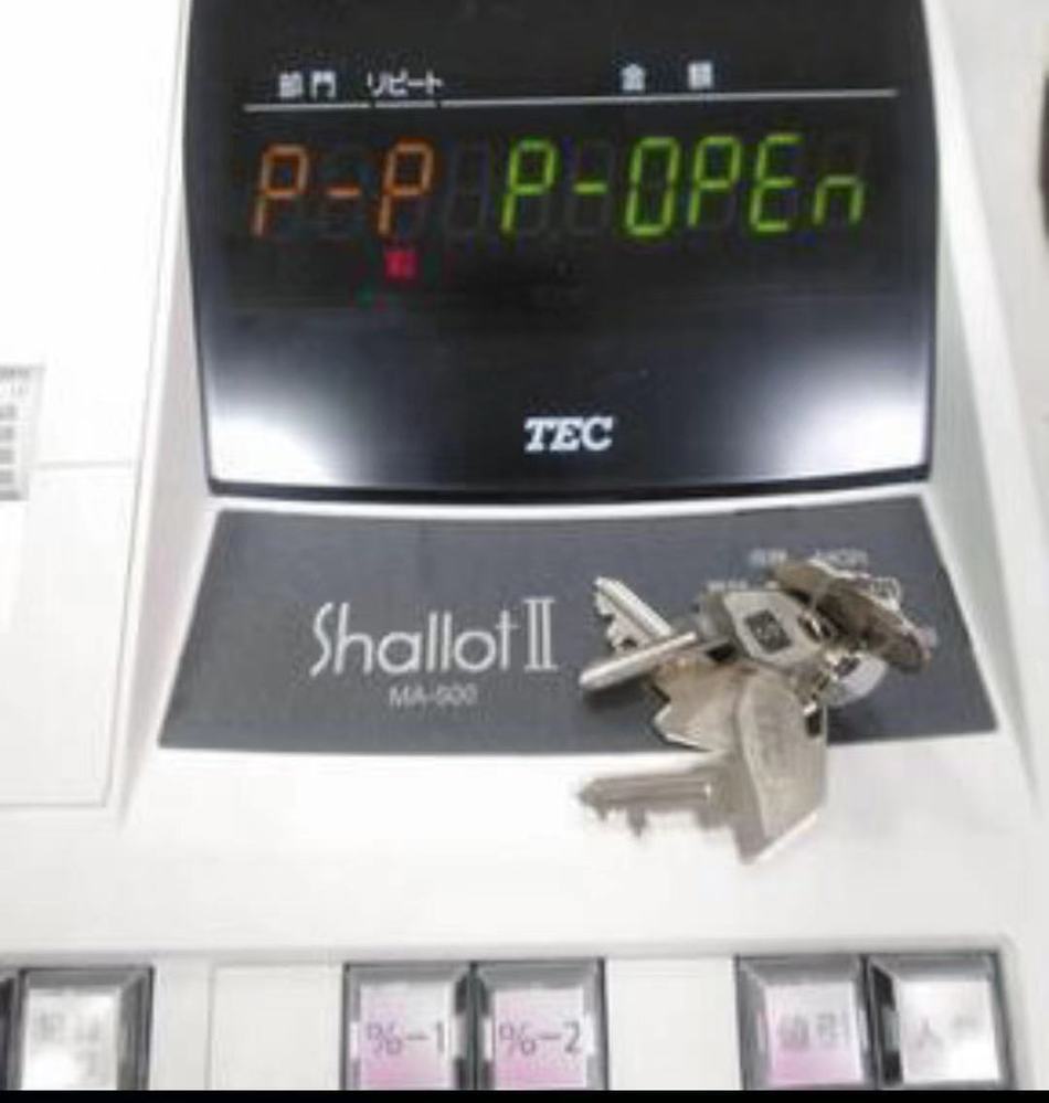 TECのレジスターShalloⅡで電源を入れるとP-PP-OPE - Yahoo!知恵袋