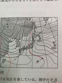 この場合pの気圧は何気圧ですか という問題で等圧線は4hpaごとに引 Yahoo 知恵袋