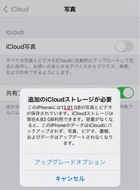 この写真の文章を見る12 91gb分がicloudストレージにダウンロード Yahoo 知恵袋