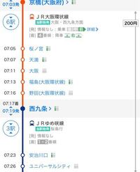 このダイヤで西九条駅での乗り換え どんな感じか教えて欲しいです 環状 Yahoo 知恵袋