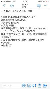 一人暮らし だいたいこんな感じですか 田舎社会人一年目高卒男 Yahoo 知恵袋