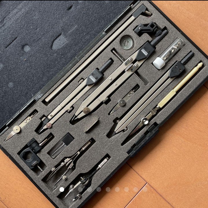 大学で使う製図セットなのですが 35年ほど前に父親が使っていたものを使おう Yahoo 知恵袋