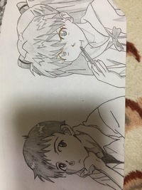 アスカとシンジを模写してみました ひとつあたり15分で描きました 中3です Yahoo 知恵袋