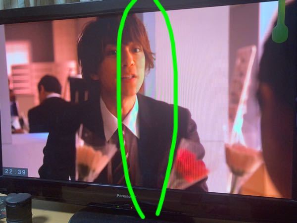 朝起きたらテレビ画面に太い横線が入っている事に気づきました。対処法