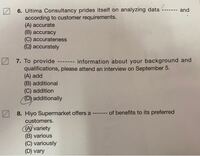 Toeicの品詞問題です 添付した画像の解答は合っています Yahoo 知恵袋