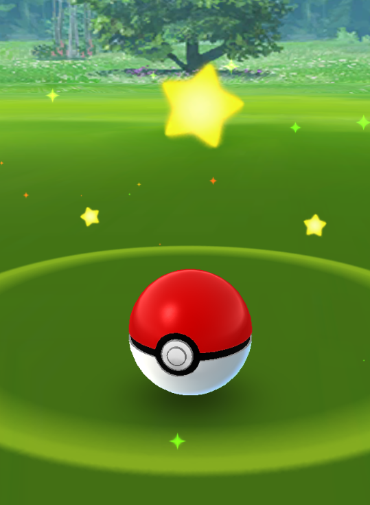 ポケモンgoで ポケモンをgetした時 通常は星がキラキラってす Yahoo 知恵袋