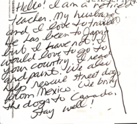 画像の筆記体の英文で読めない部分があるので 読める方教えていただけないでし Yahoo 知恵袋