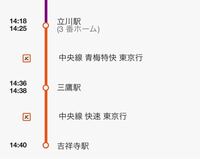 電車に詳しくないので 教えてください立川駅から吉祥寺駅に行きたいのです Yahoo 知恵袋