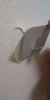 壁についた粘着フックを取ろうとしたら壁紙が破れてしまいました 教えて 住まいの先生 Yahoo 不動産