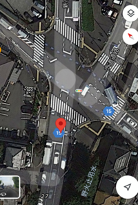 五差路の交差点についてです 新小金井街道と水道道路がぶつか Yahoo 知恵袋
