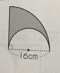 扇形の面積 小6です もう全くわかりません 問題はおうぎ形の中心 Yahoo 知恵袋