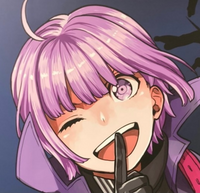 このキャラは誰ですか 紫髪紫目黒手袋 Yahoo 知恵袋