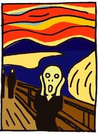 大喜利 名画 ムンクの 叫び はなんとさけんでる Yahoo 知恵袋