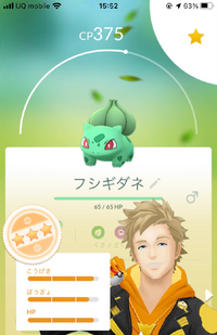 下の画像のフシギダネは進化させてもいい個体ですか そんなにいい個体で Yahoo 知恵袋