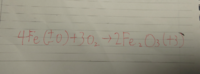 高校レベルの化学の酸化数の問題です。 ２Fe2O3の

Fe2の部分の酸化数がわかりません。

答えは+3になるみたいですがどう考えても+6になってしまいます。
化合物中の酸素の酸化数が-2であることは分かっているのですが…

(酸化数を記入して算定し、Feの反応が酸化還元のどちらであるか示せと言う問題です)




化学の勉強が苦手(ほぼやってない)で、少ない脳みそでひたすら考えましたが...