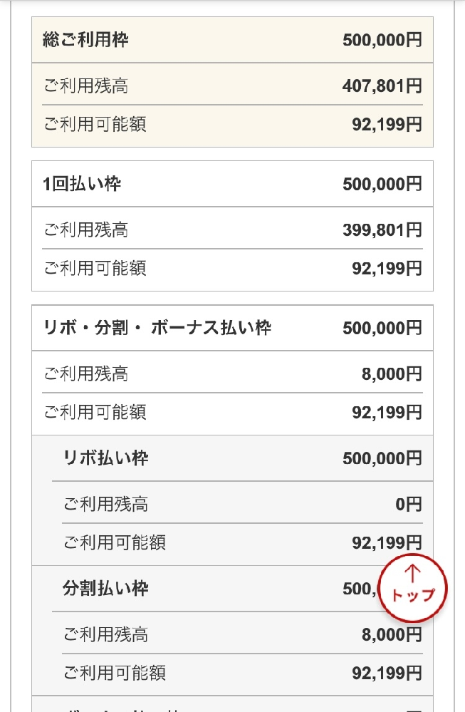 楽天カードご利用残高超過の通知が来ました 確認したところ 貼付した画像のよ Yahoo 知恵袋