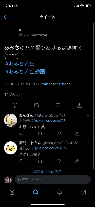 あみち流出 あみちさんの動画の件で、動画を要求したけど動画を貰わずにツイ消し... - Yahoo!知恵袋
