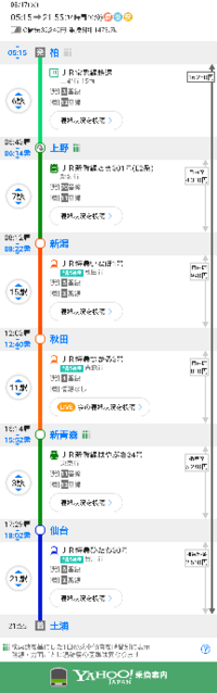 上野から上越新幹線で新潟に行き 新潟から羽越本線特急で秋田に Yahoo 知恵袋