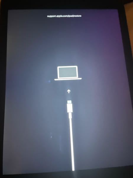 iPadにこのような表示が出てきたのですが充電しろということで